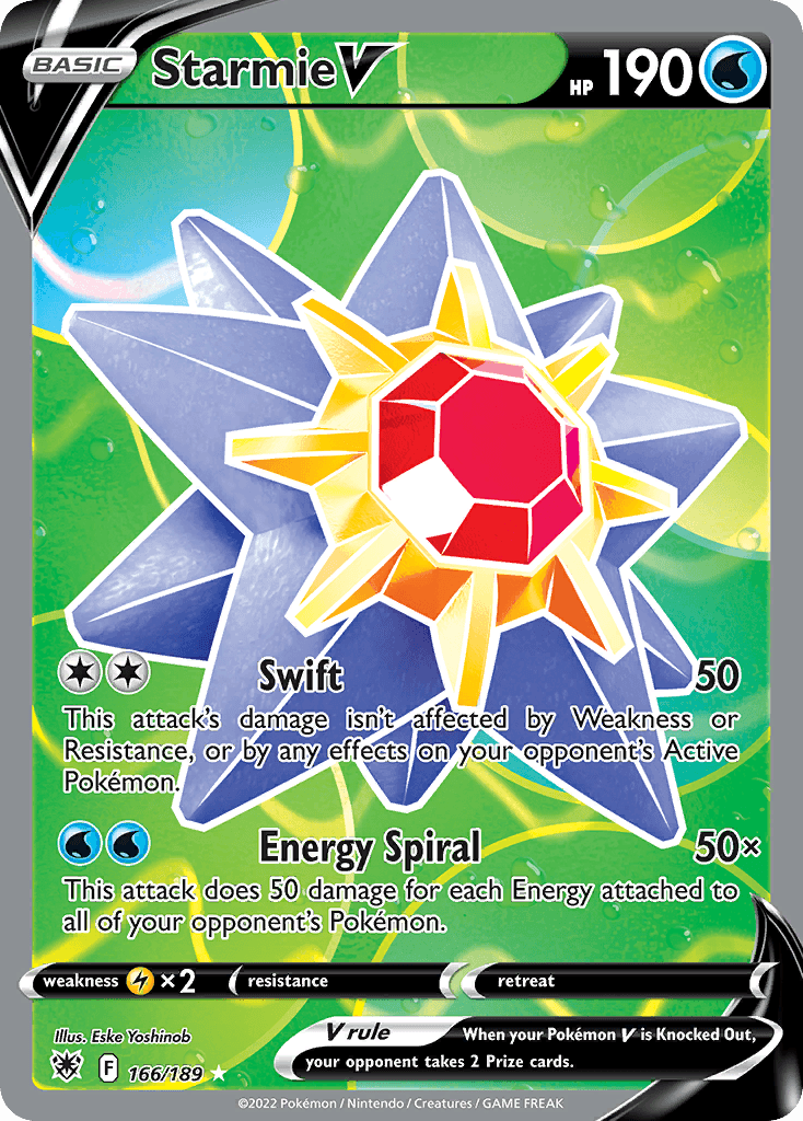 Starmie V, kortbilde fra pokemontcg.io