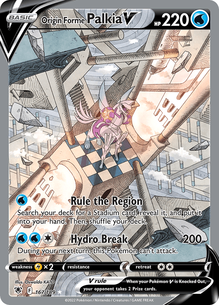 Origin Forme Palkia V, kortbilde fra pokemontcg.io