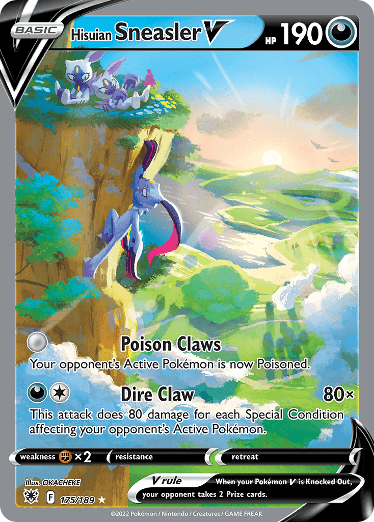 Hisuian Sneasler V, kortbilde fra pokemontcg.io