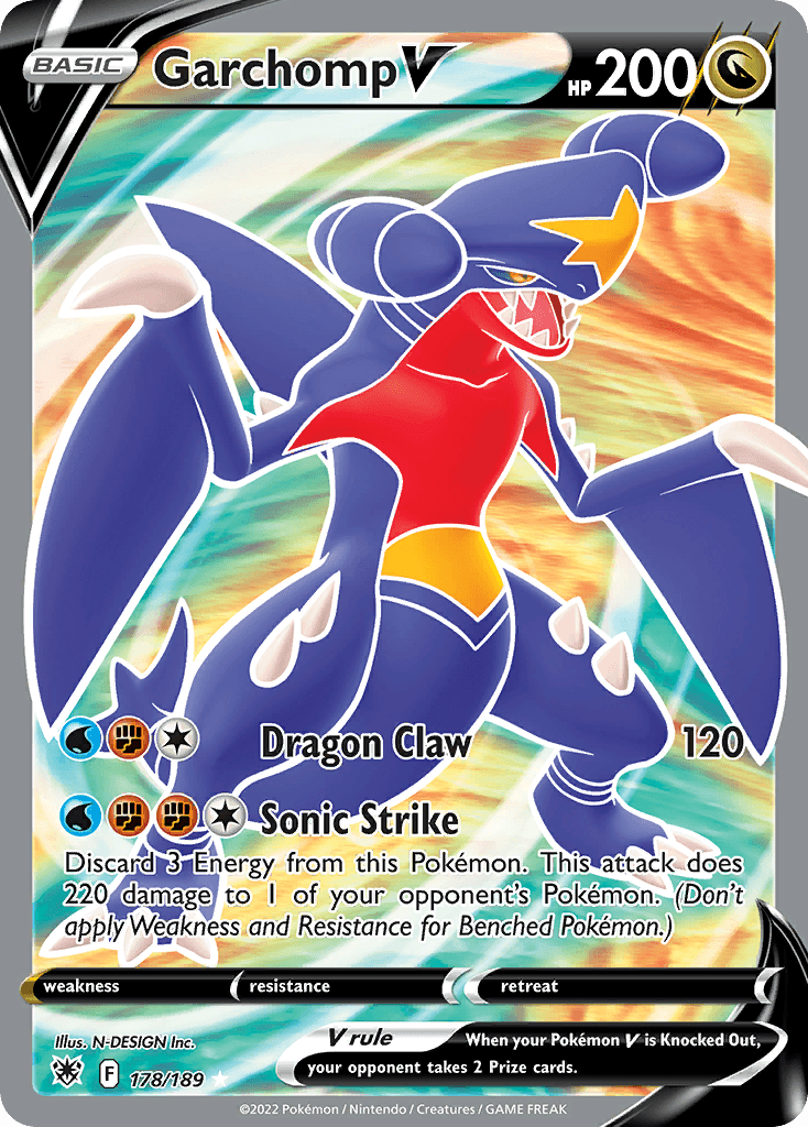 Garchomp V, kortbilde fra pokemontcg.io
