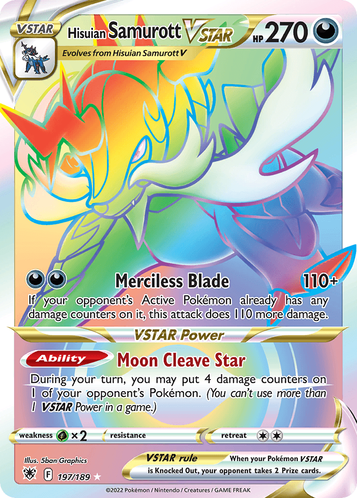Hisuian Samurott VSTAR, kortbilde fra pokemontcg.io