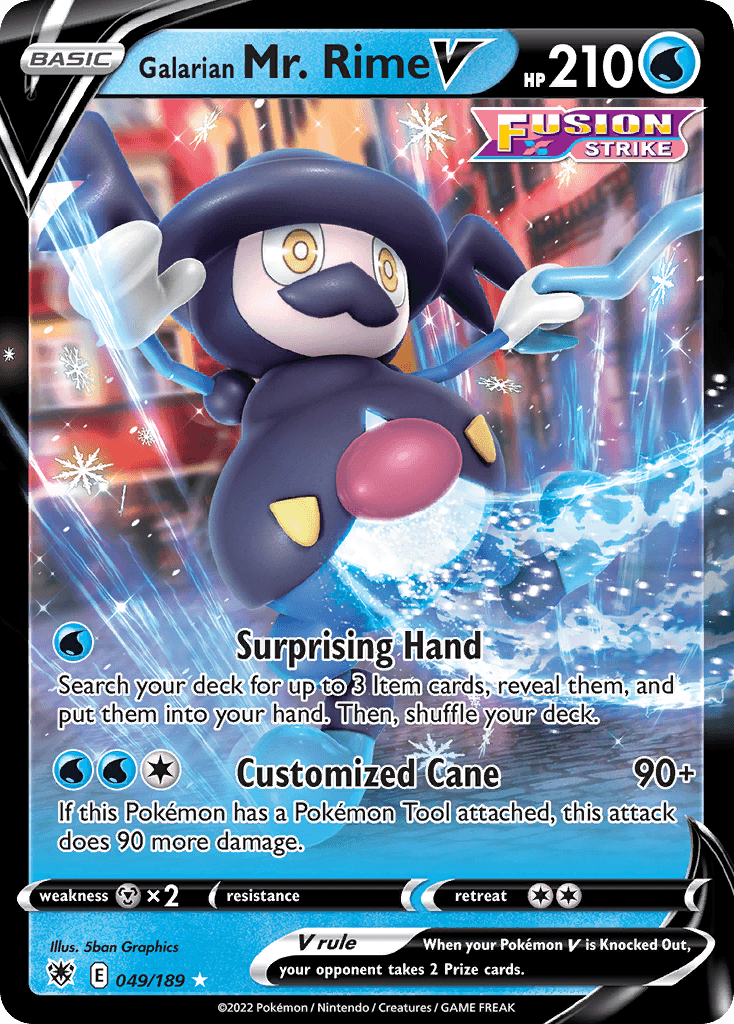 Galarian Mr. Rime V, kortbilde fra pokemontcg.io