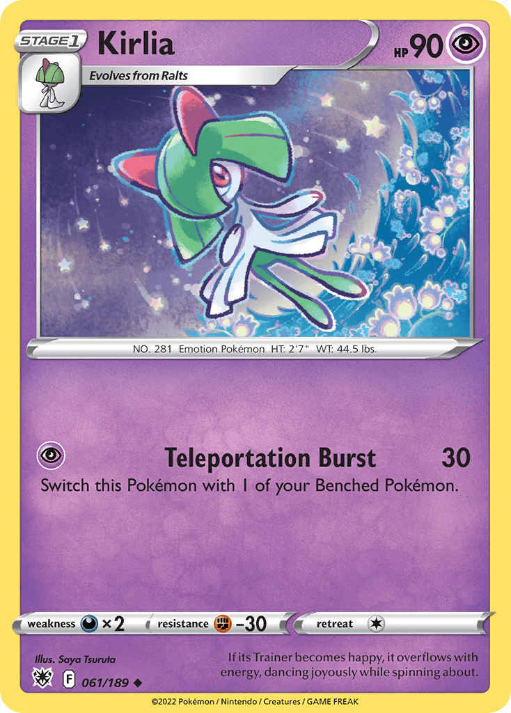 Kirlia, kortbilde fra pokemontcg.io