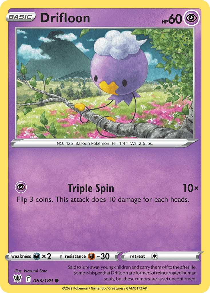 Drifloon, kortbilde fra pokemontcg.io