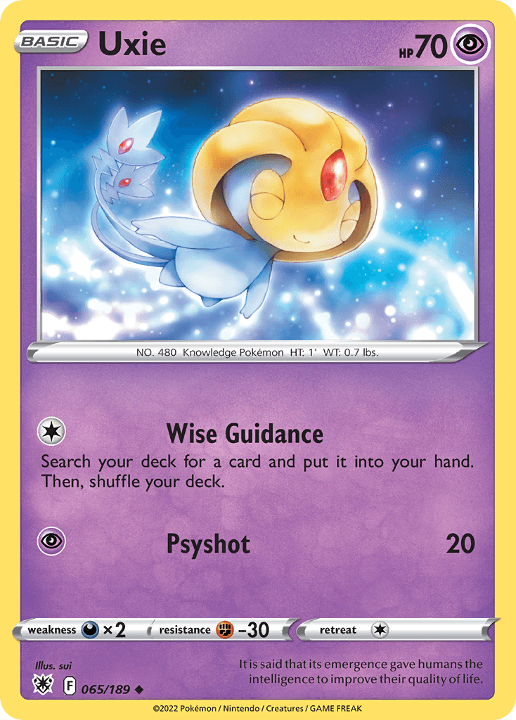 Uxie, kortbilde fra pokemontcg.io