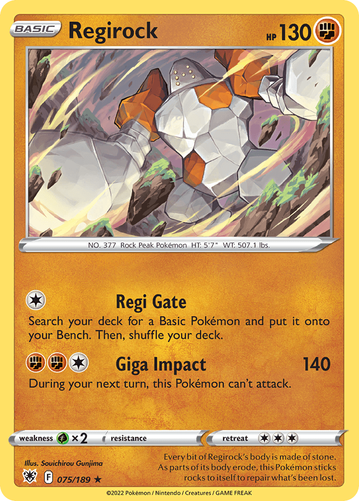 Regirock, kortbilde fra pokemontcg.io