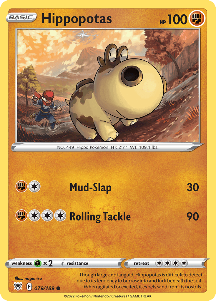 Hippopotas, kortbilde fra pokemontcg.io