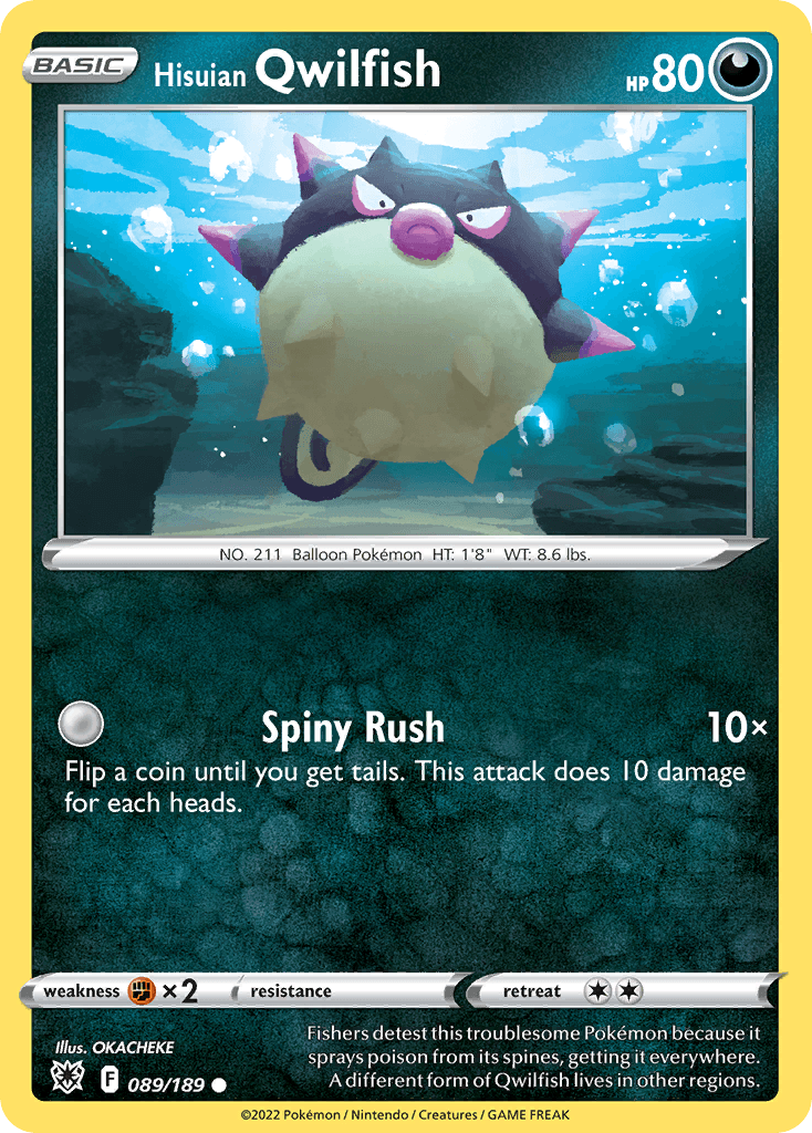 Hisuian Qwilfish, kortbilde fra pokemontcg.io