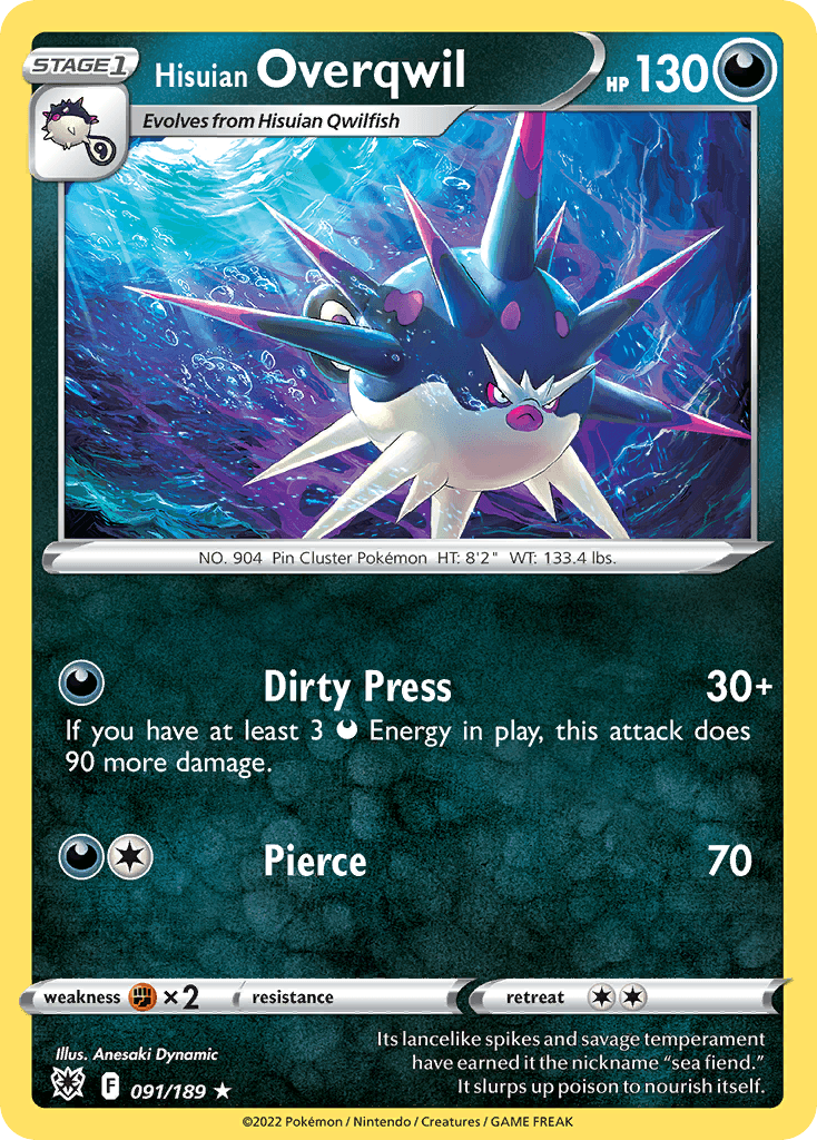 Hisuian Overqwil, kortbilde fra pokemontcg.io
