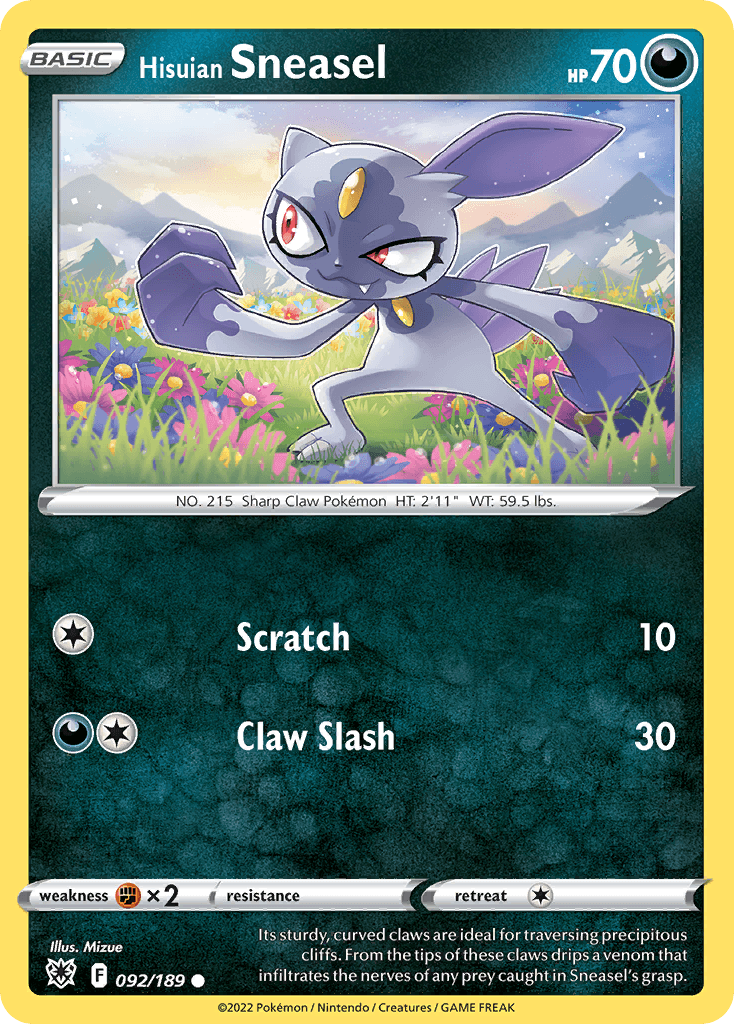 Hisuian Sneasel, kortbilde fra pokemontcg.io