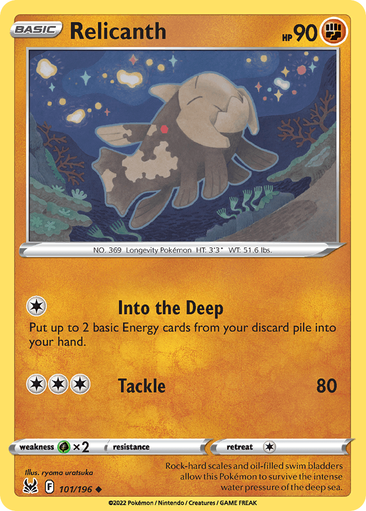 Relicanth, kortbilde fra pokemontcg.io