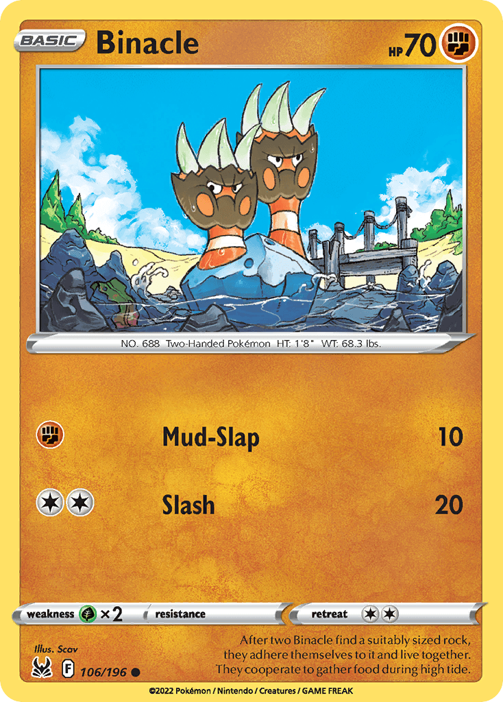 Binacle, kortbilde fra pokemontcg.io