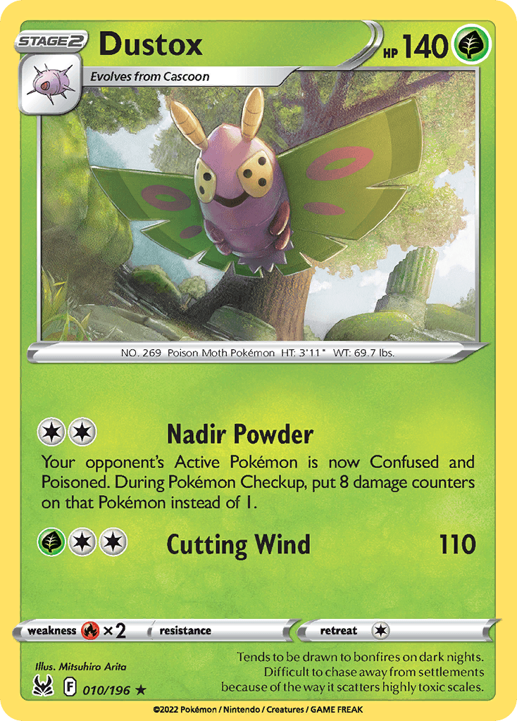 Dustox, kortbilde fra pokemontcg.io