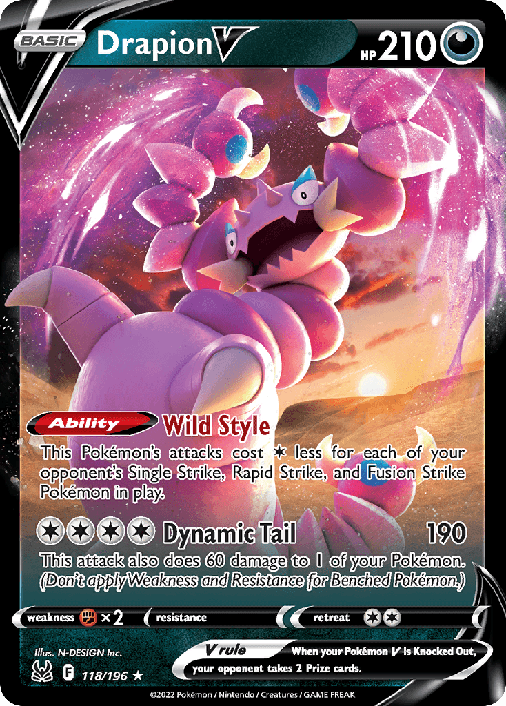 Drapion V, kortbilde fra pokemontcg.io