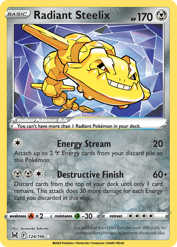 Radiant Steelix, kortbilde fra pokemontcg.io