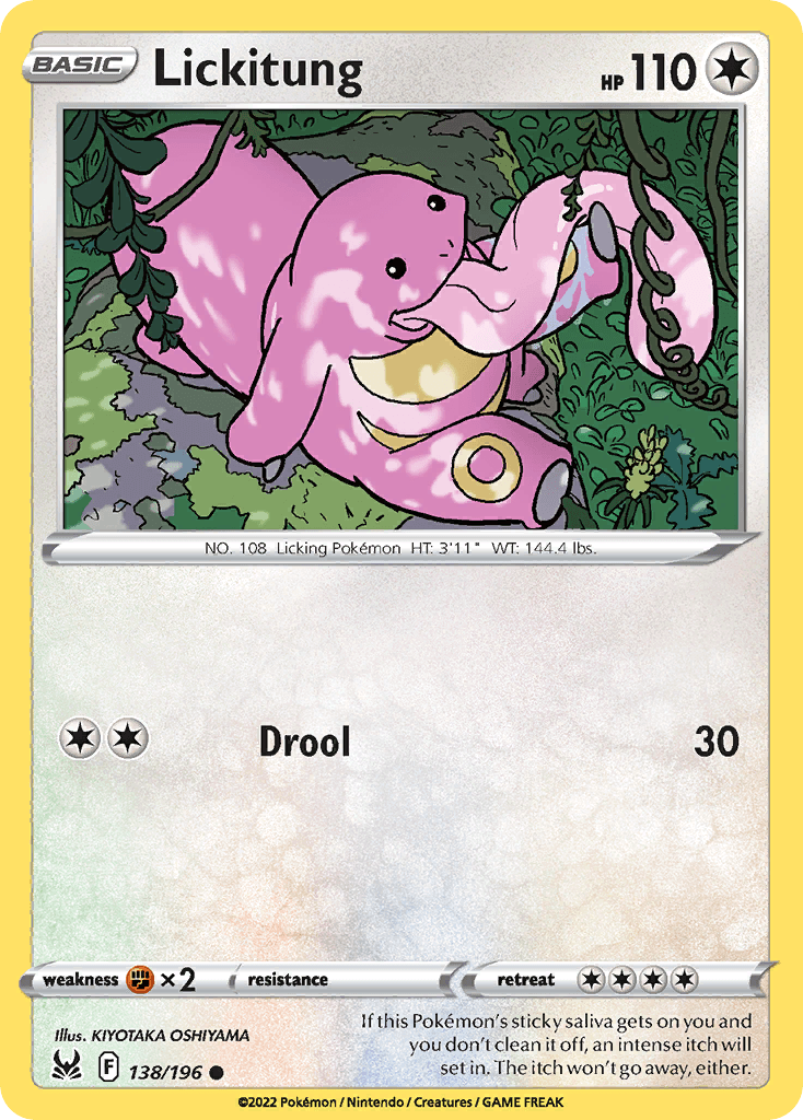 Lickitung, kortbilde fra pokemontcg.io