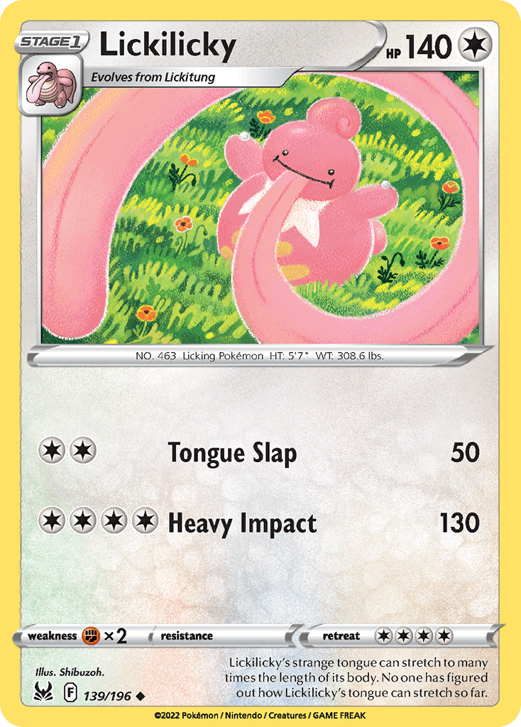 Lickilicky, kortbilde fra pokemontcg.io