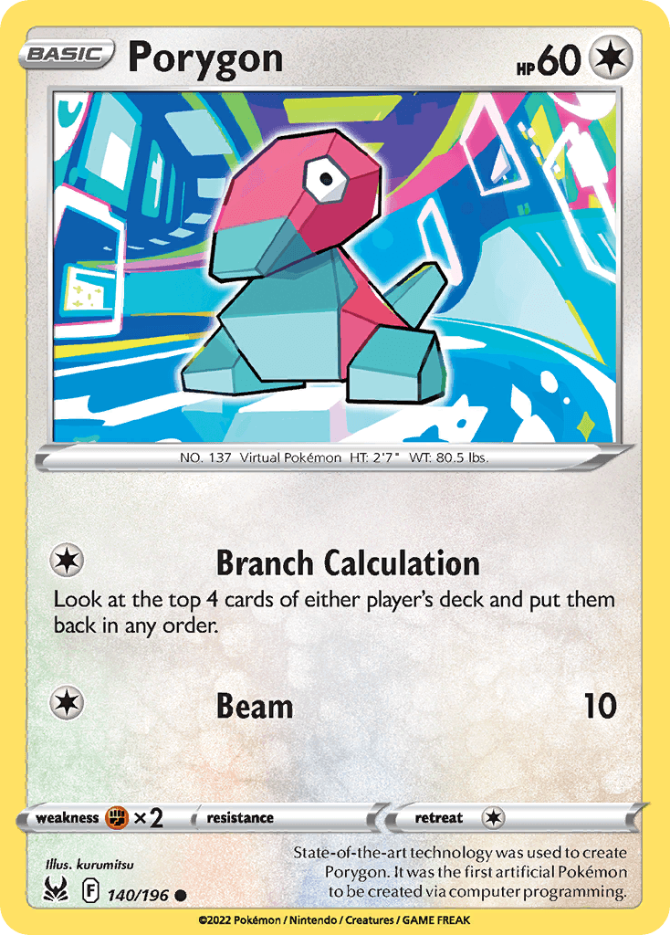 Porygon, kortbilde fra pokemontcg.io