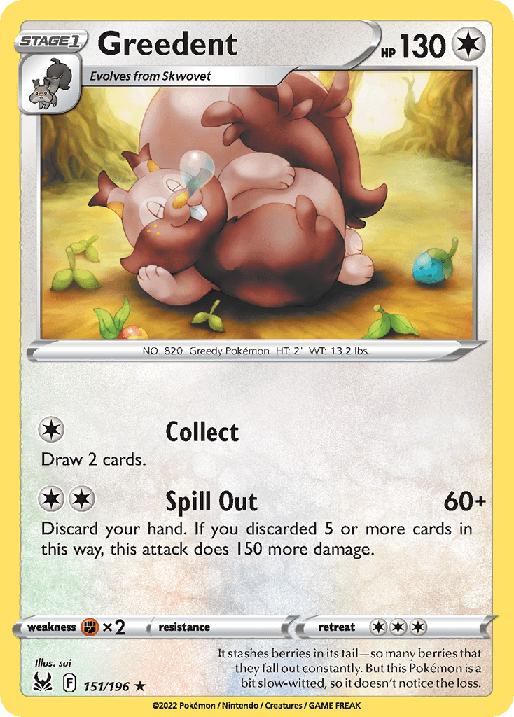Greedent, kortbilde fra pokemontcg.io