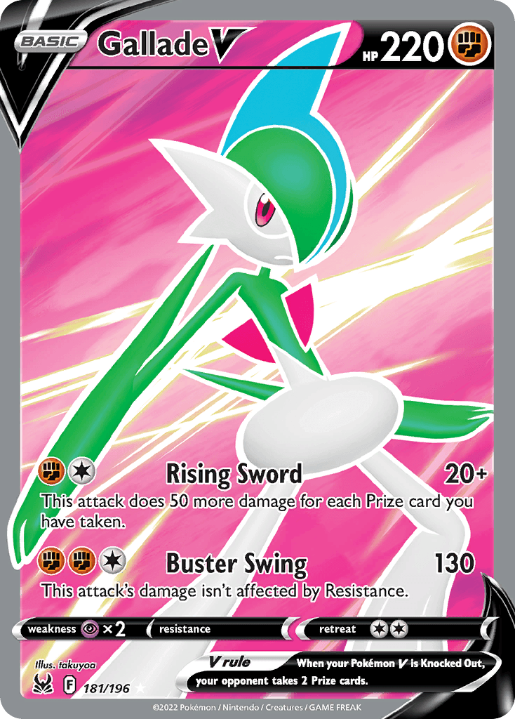 Gallade V, kortbilde fra pokemontcg.io