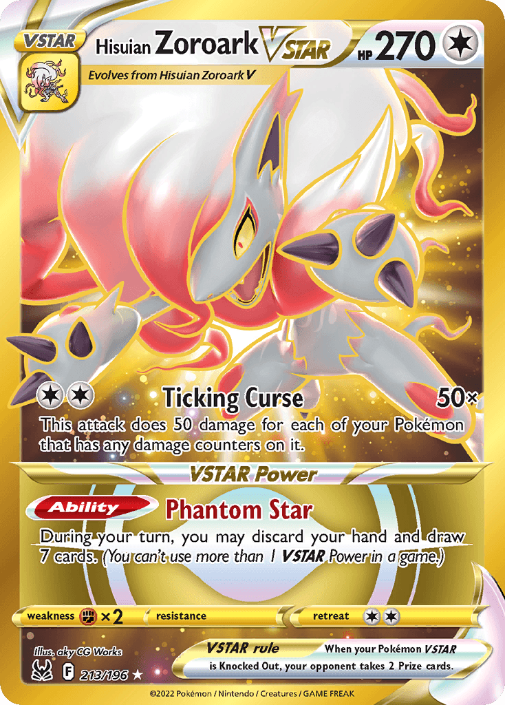 Hisuian Zoroark VSTAR, kortbilde fra pokemontcg.io