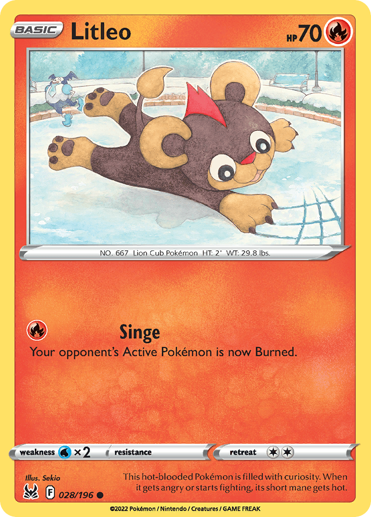 Litleo, kortbilde fra pokemontcg.io