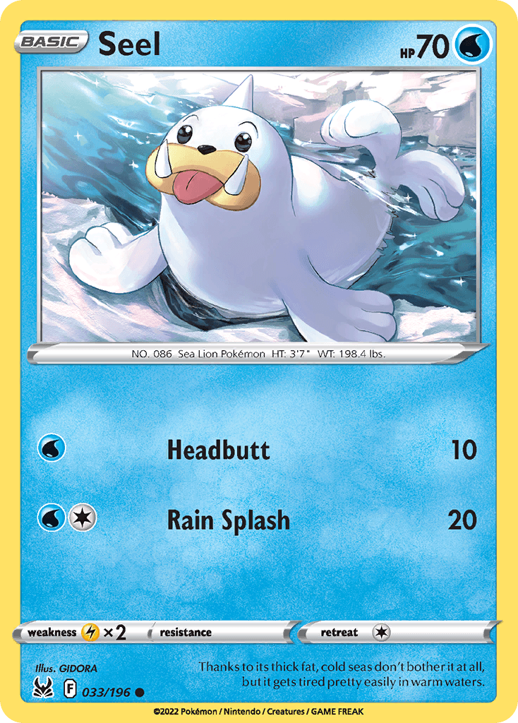 Seel, kortbilde fra pokemontcg.io