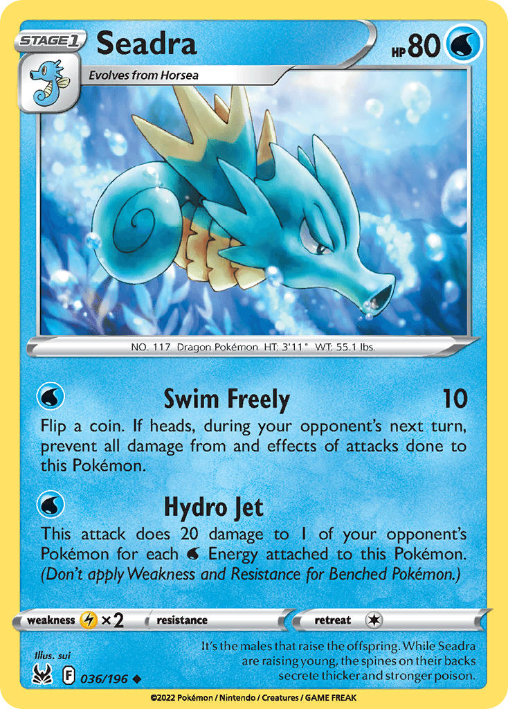 Seadra, kortbilde fra pokemontcg.io