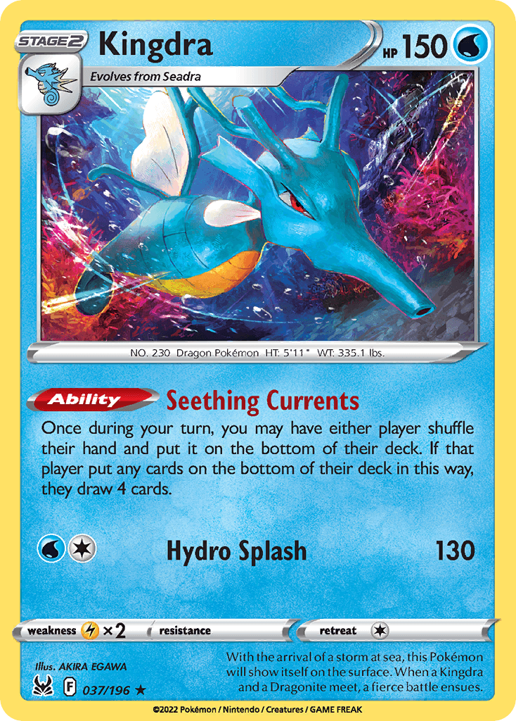 Kingdra, kortbilde fra pokemontcg.io