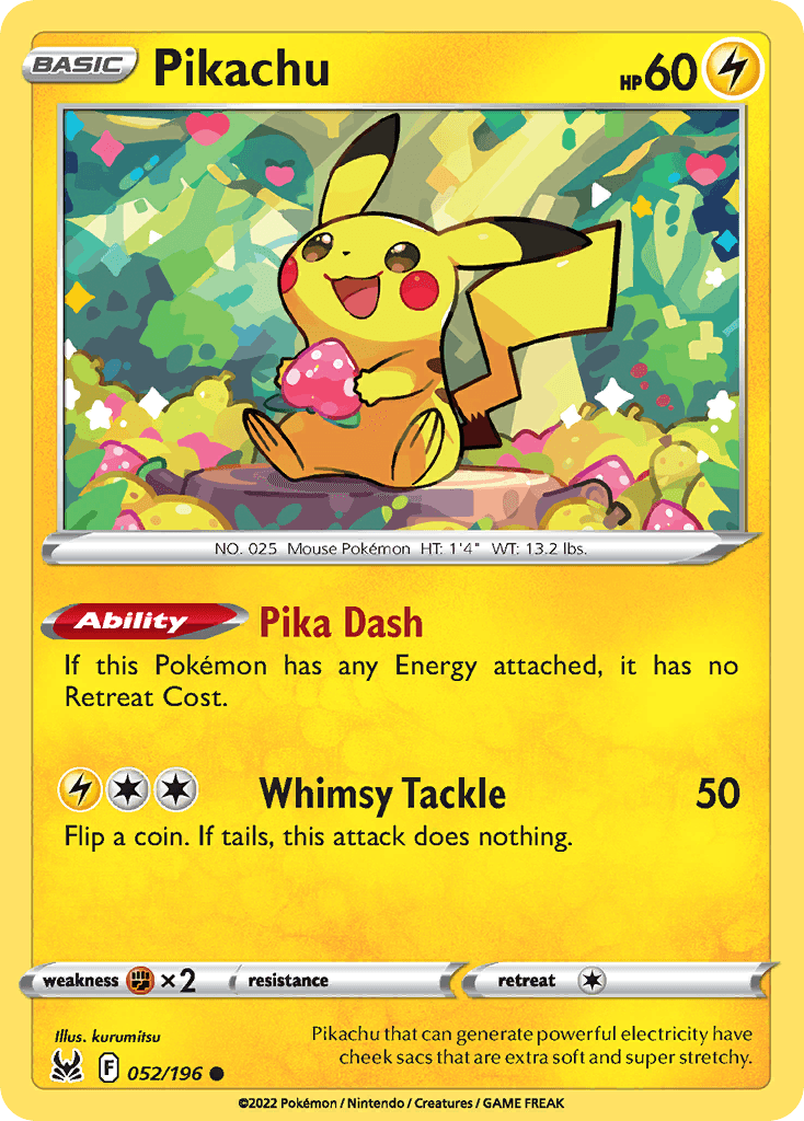 Pikachu, kortbilde fra pokemontcg.io
