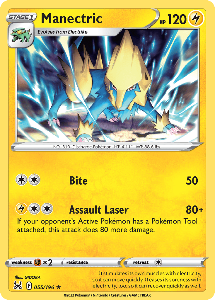 Manectric, kortbilde fra pokemontcg.io