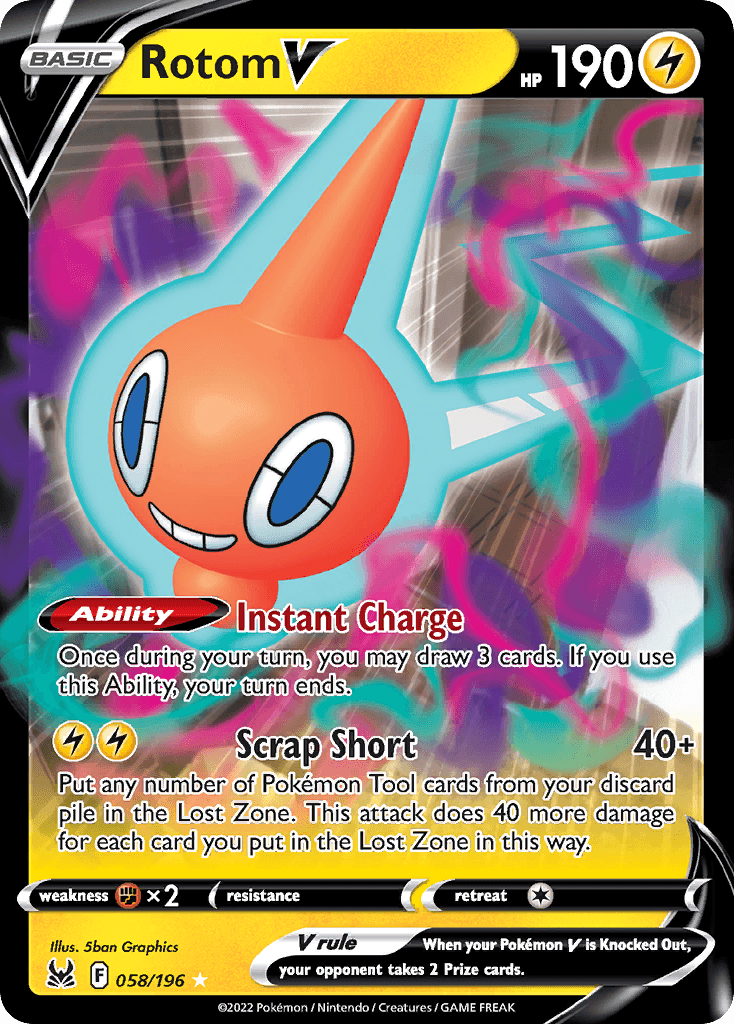 Rotom V, kortbilde fra pokemontcg.io