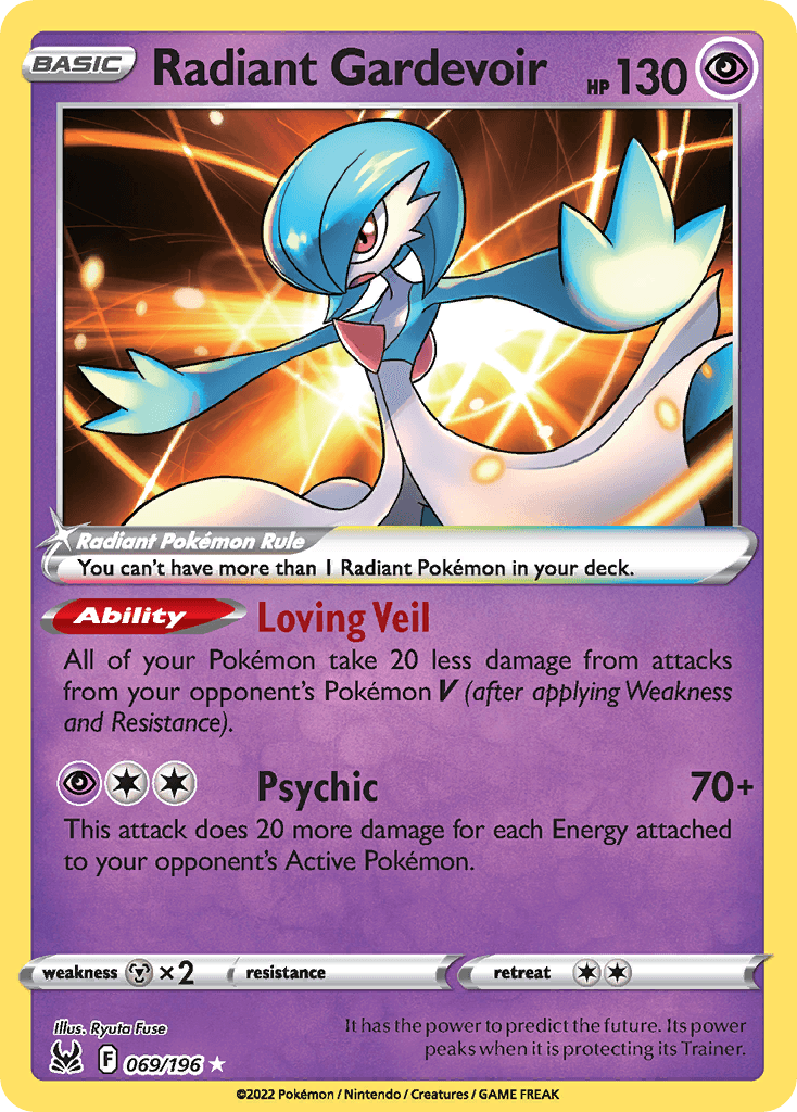 Radiant Gardevoir, kortbilde fra pokemontcg.io