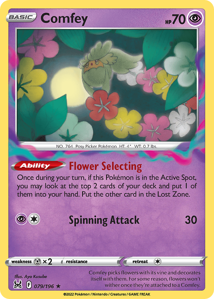 Comfey, kortbilde fra pokemontcg.io