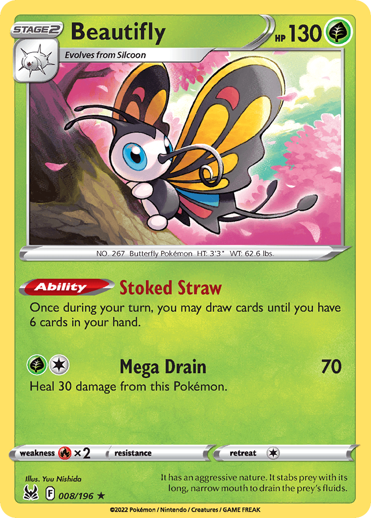Beautifly, kortbilde fra pokemontcg.io