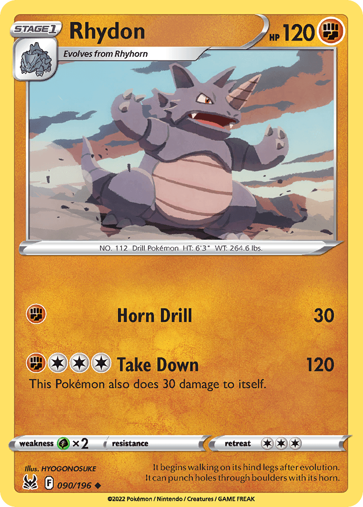 Rhydon, kortbilde fra pokemontcg.io