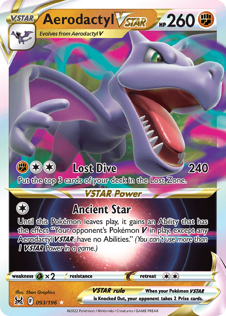 Aerodactyl VSTAR, kortbilde fra pokemontcg.io