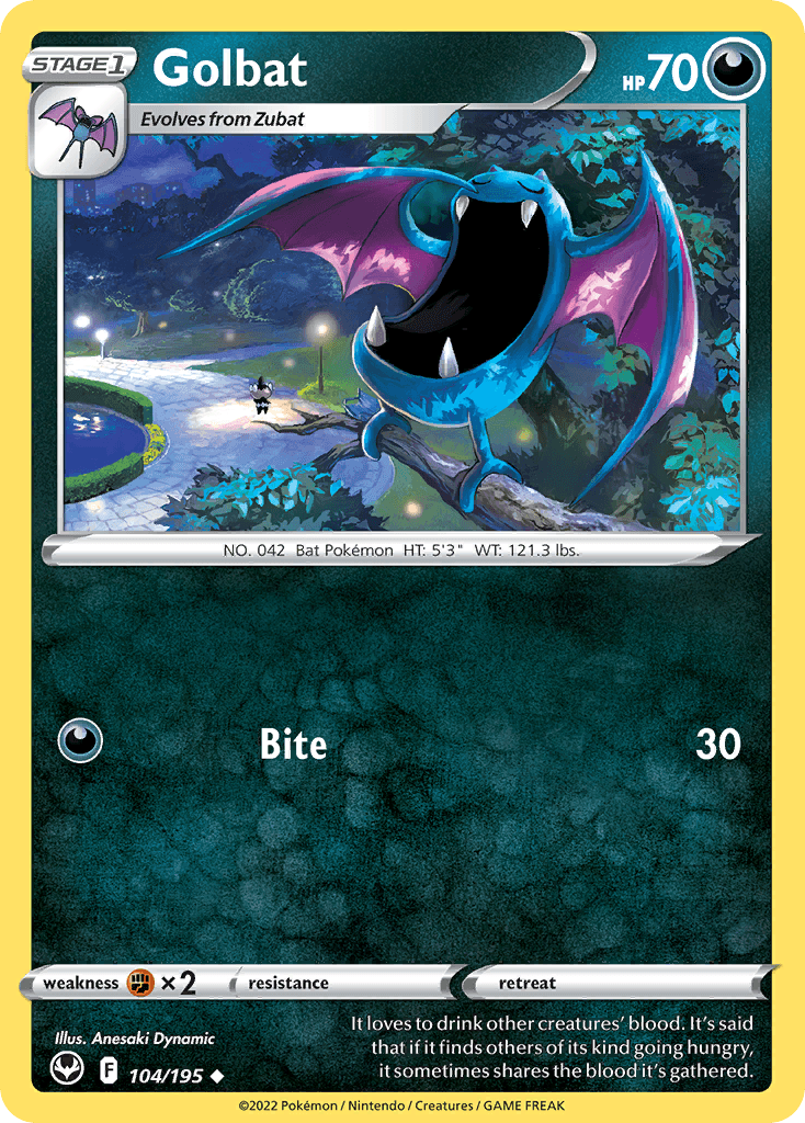 Golbat, kortbilde fra pokemontcg.io