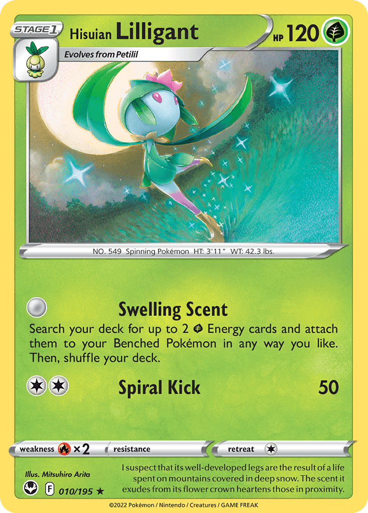 Hisuian Lilligant, kortbilde fra pokemontcg.io
