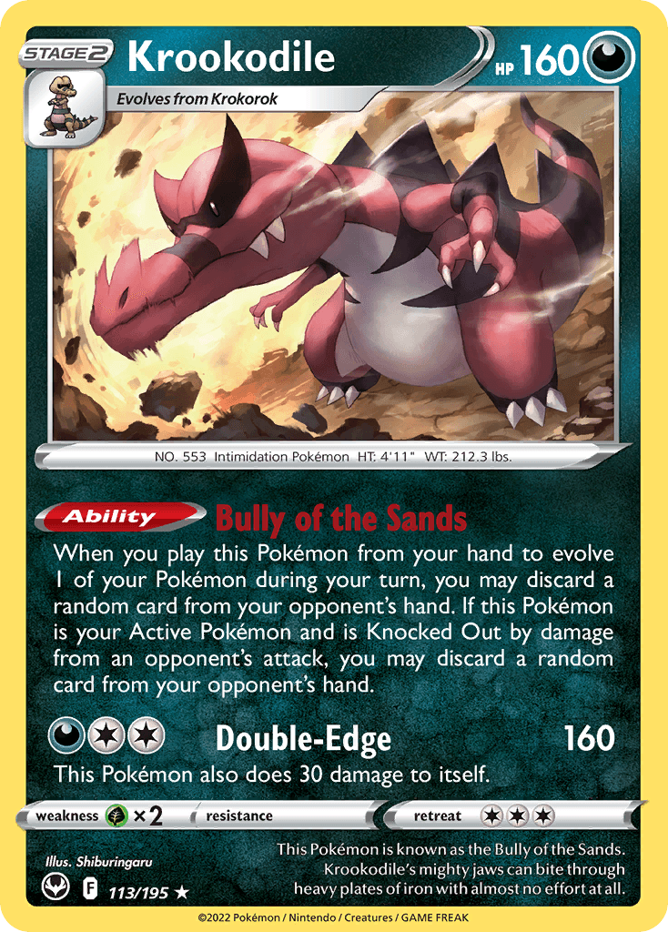 Krookodile, kortbilde fra pokemontcg.io