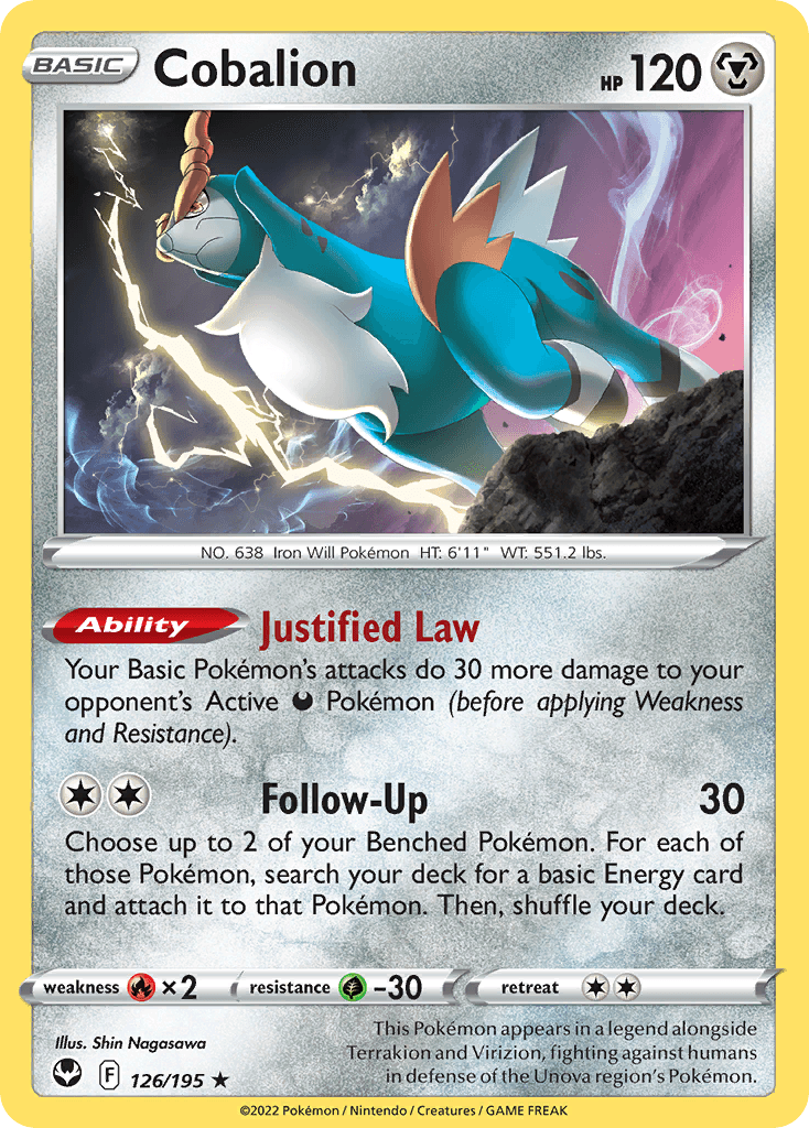 Cobalion, kortbilde fra pokemontcg.io