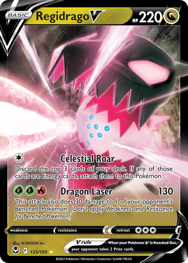 Regidrago V, kortbilde fra pokemontcg.io