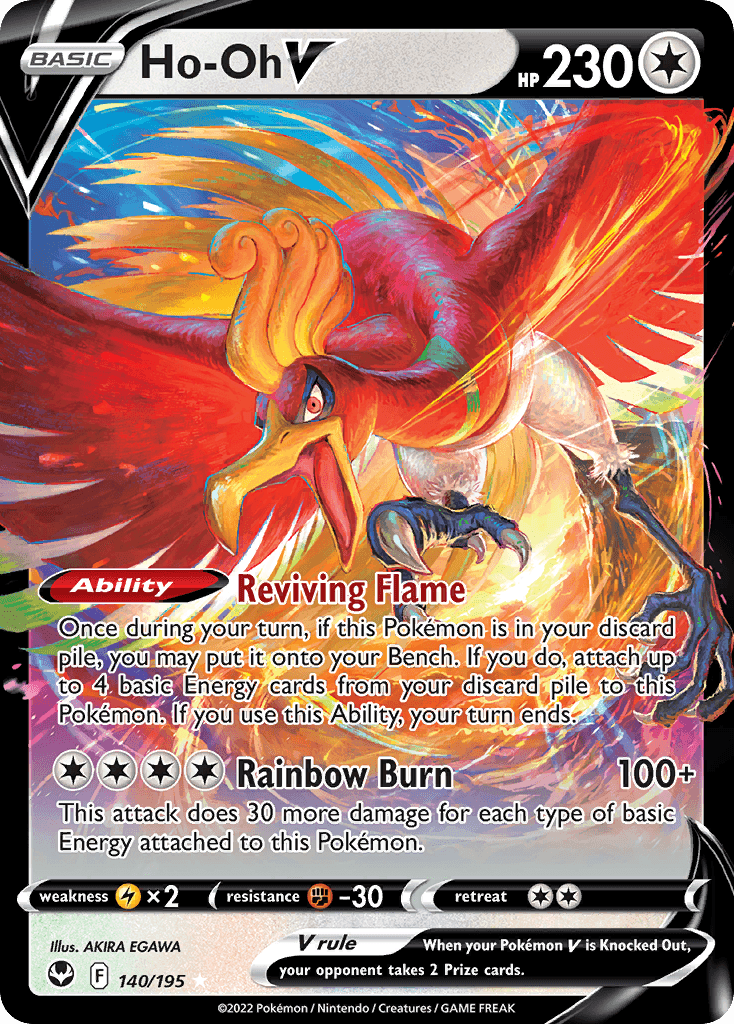 Ho-Oh V, kortbilde fra pokemontcg.io