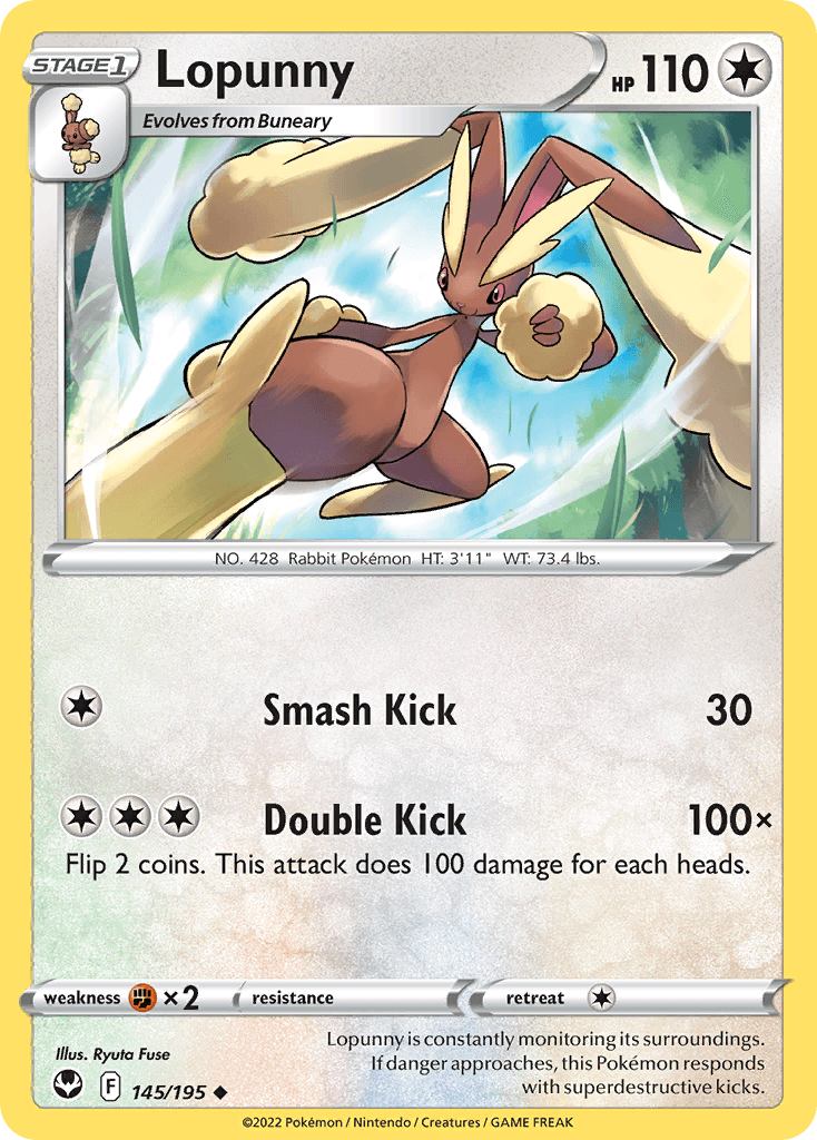 Lopunny, kortbilde fra pokemontcg.io
