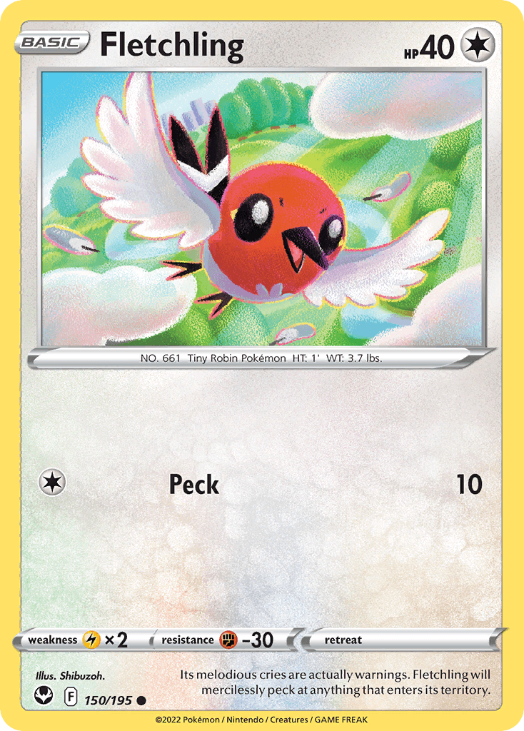 Fletchling, kortbilde fra pokemontcg.io