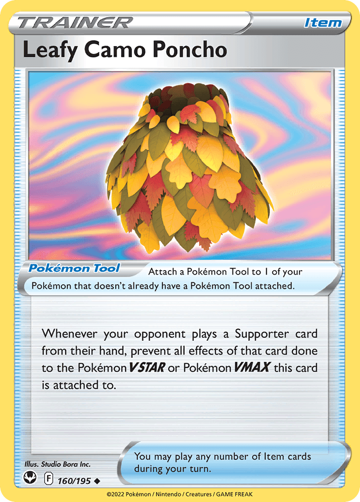 Leafy Camo Poncho, kortbilde fra pokemontcg.io