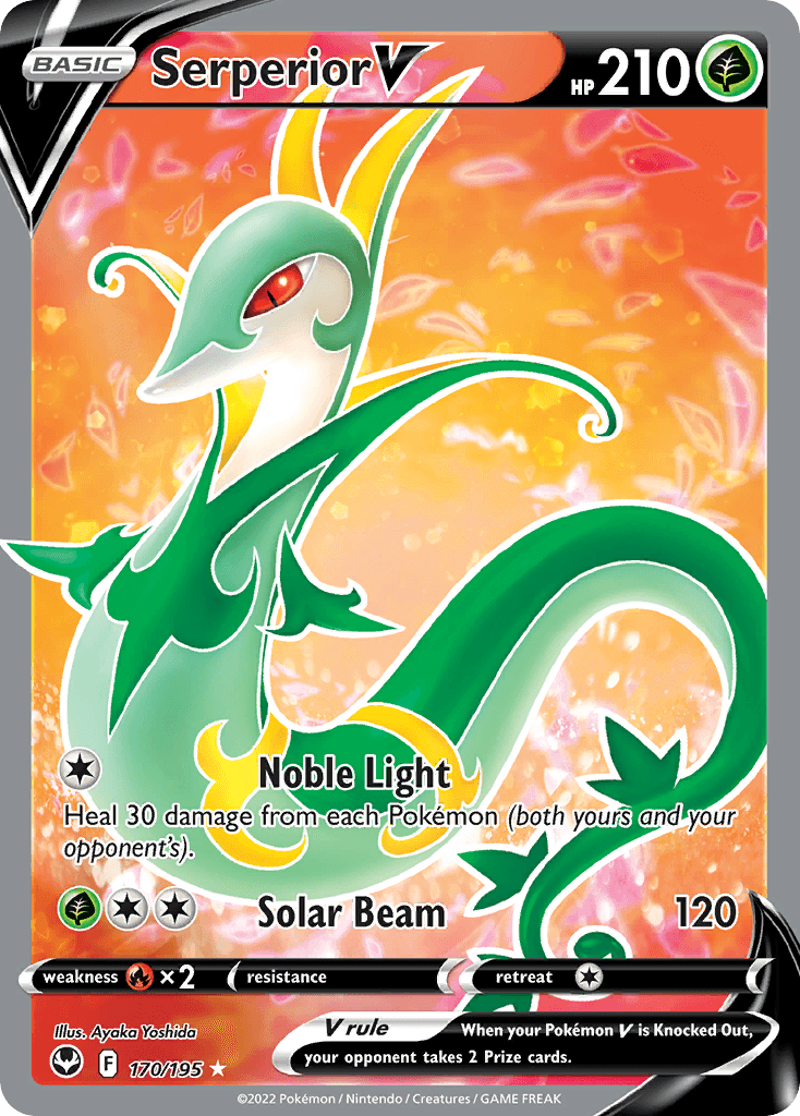 Serperior V, kortbilde fra pokemontcg.io