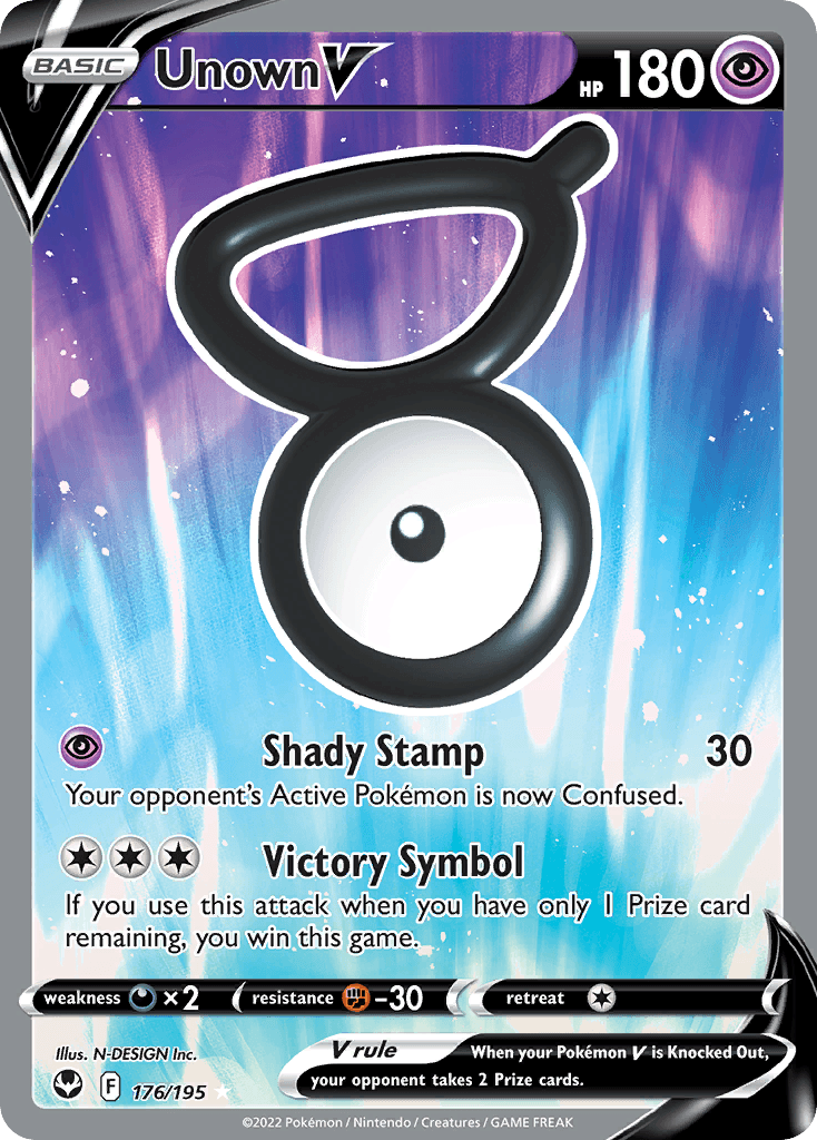 Unown V, kortbilde fra pokemontcg.io