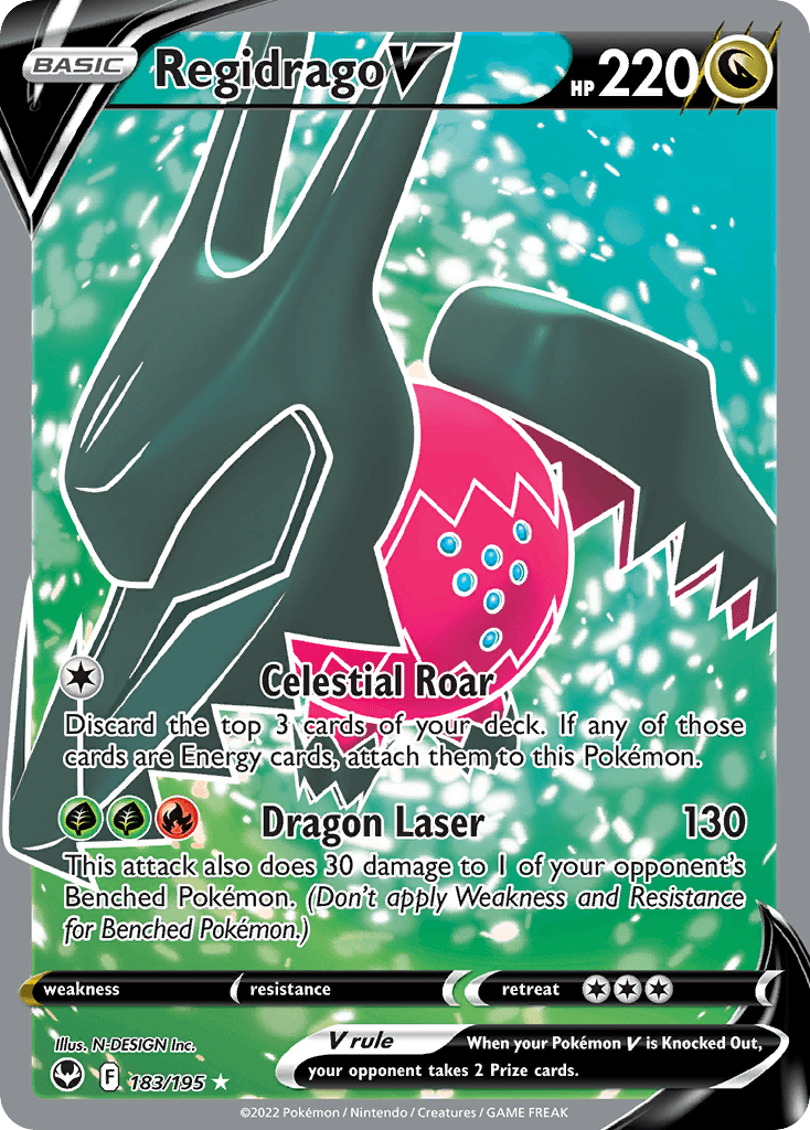 Regidrago V, kortbilde fra pokemontcg.io
