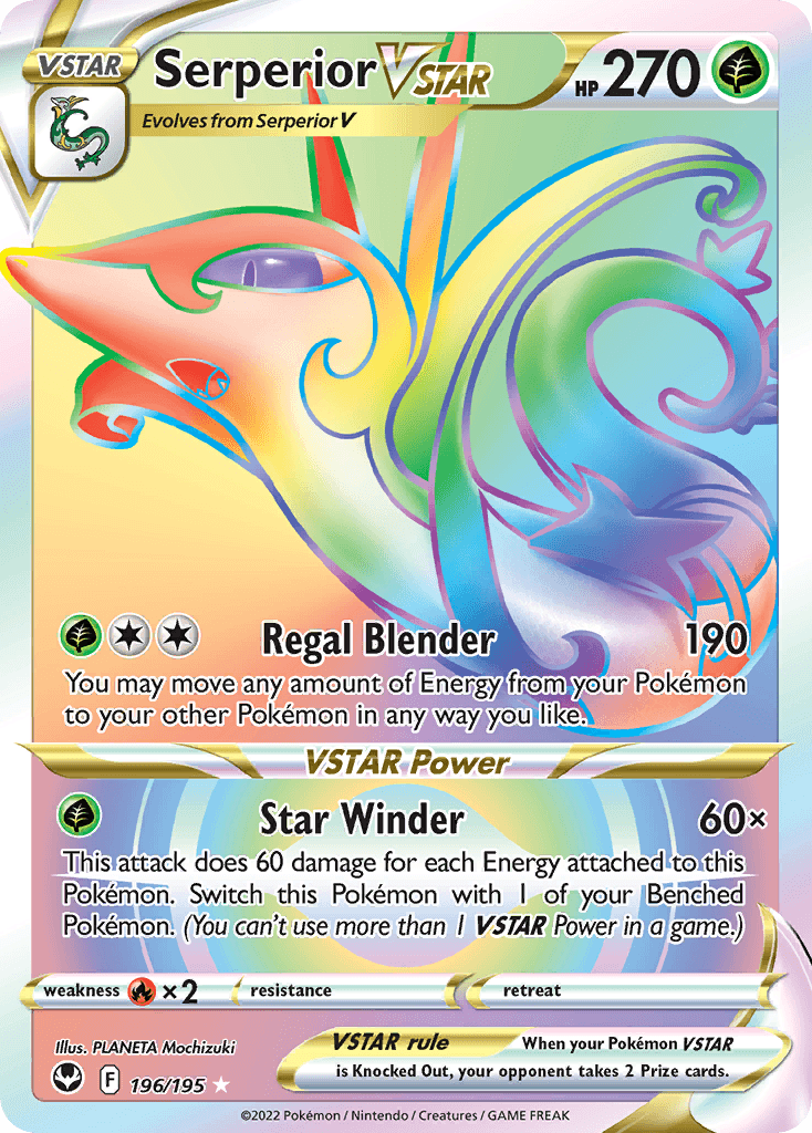 Serperior VSTAR, kortbilde fra pokemontcg.io